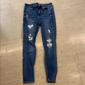 AE Distressed Hi-Rise Jeans